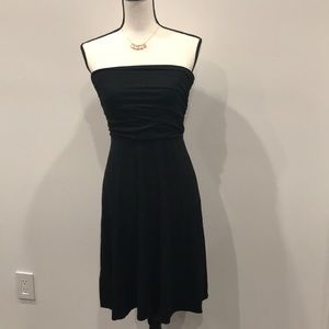Ann Taylor Black strapless dress